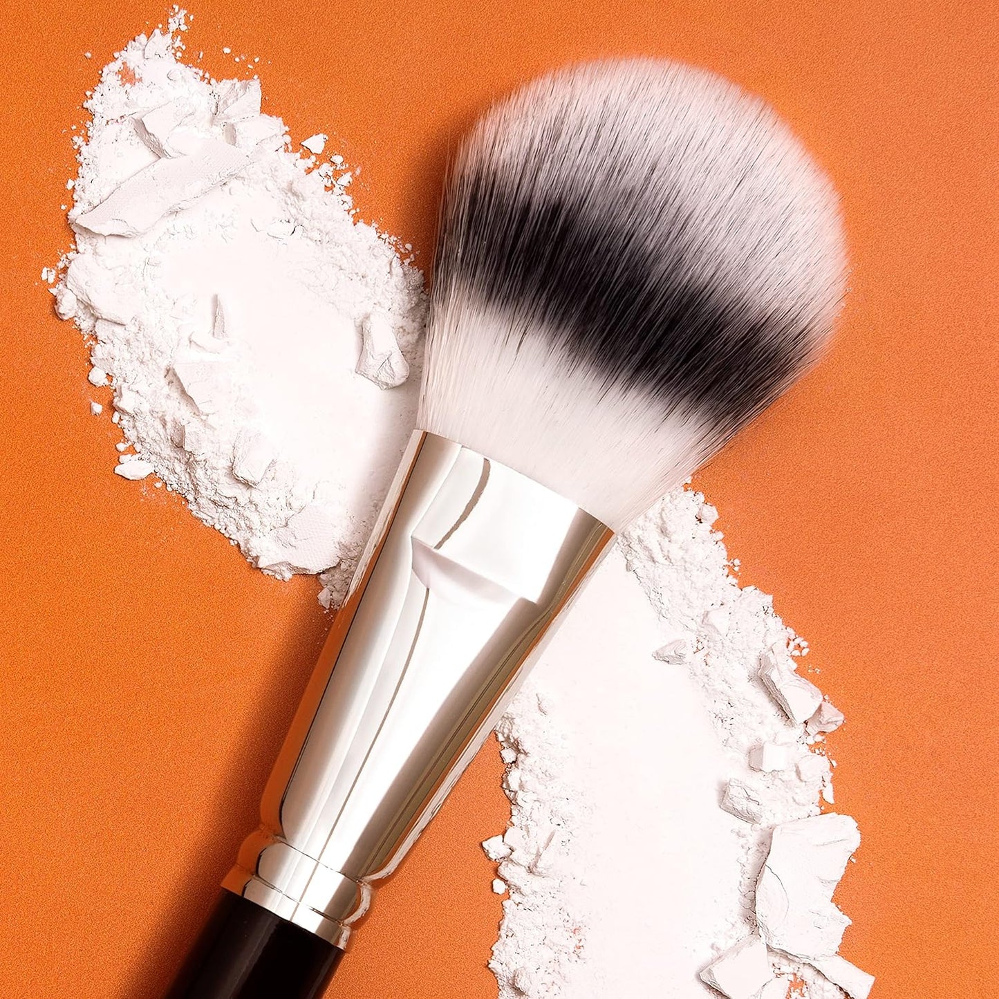 Powder Brush N°1 for Complexion - Make Up Brush for Compact or Loose Powders - Made in France